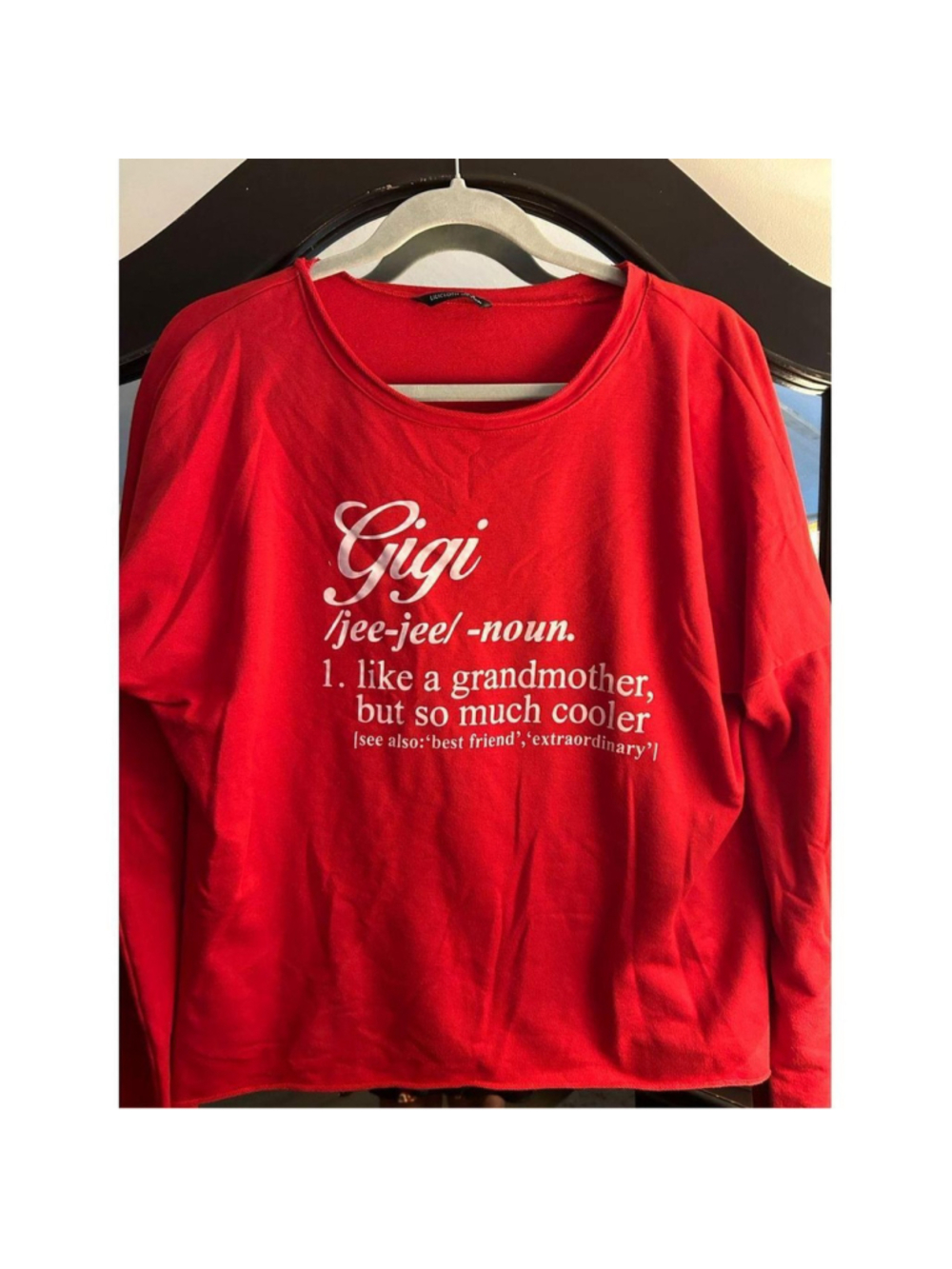 NEW Lilicloth Red Long Sleeve “Gigi” Pullover Shirt Top M